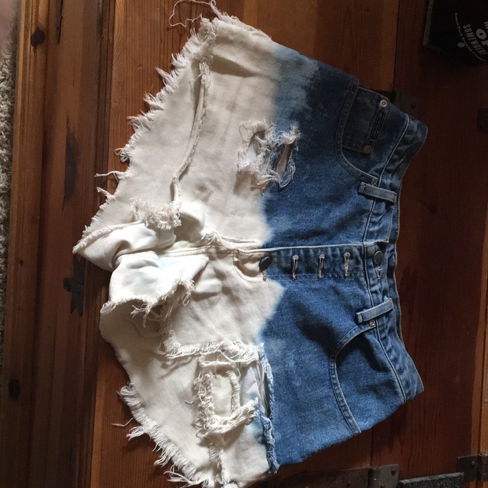 New Your Jeans Distressed Bleached Shorts